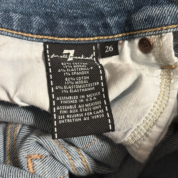 7 for all Mankind Roxanne Ankle Slim Jeans in Luxe Vintage Muse size 26 - Picture 3 of 7